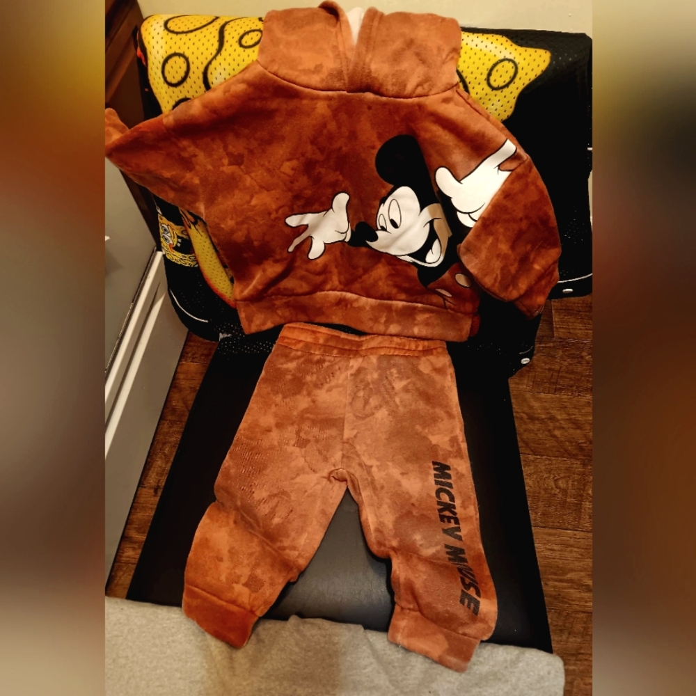 18 Mos Mickey Hooded Sweat Suit